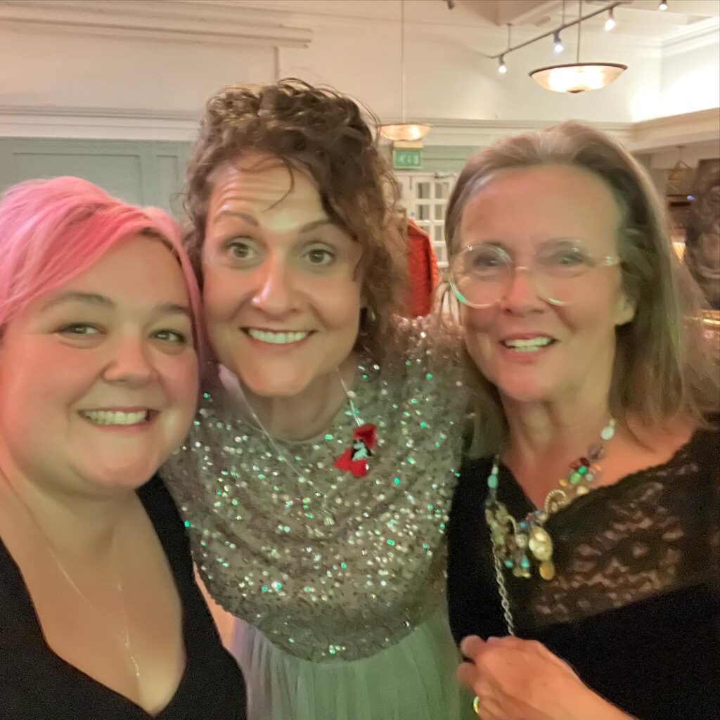 Kate and Gwyn with Rachel Hogan